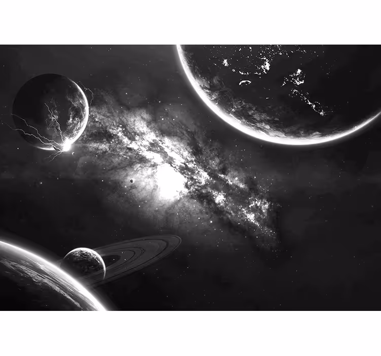 Galaxutforskning Fototapeter Rymden - Tenstickers