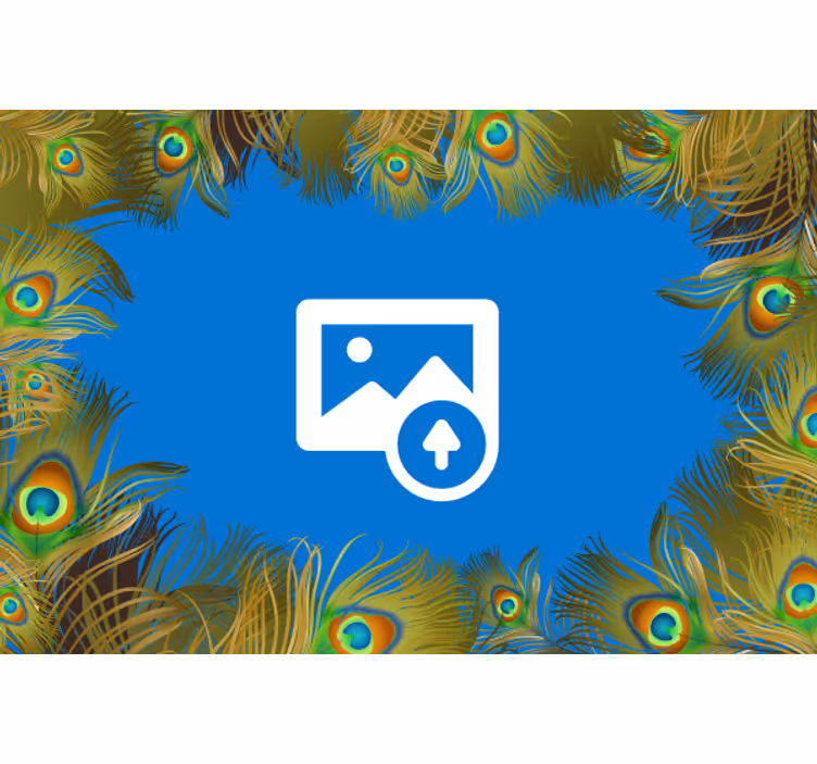 Fototapeter Övriga texturer och mönster påfågel fjädrar - Tenstickers