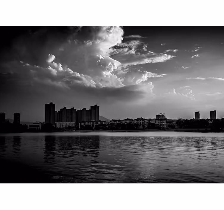 Urban reflektion skyline Fototapeter Städer och länder - Tenstickers