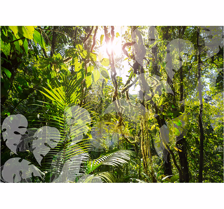 Frodig grönska tillflyktsort Fototapeter Natur - Tenstickers