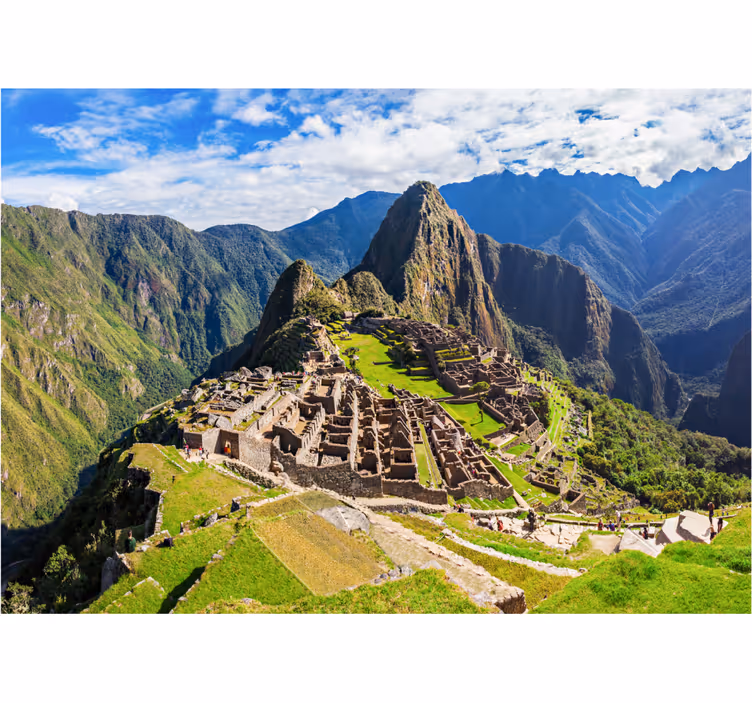 Machu picchu-landskapet Fototapeter Städer och länder - Tenstickers
