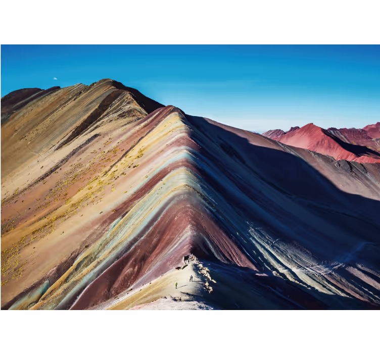 Fototapeter fjäll livfull bergskedja - Tenstickers