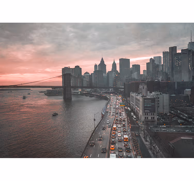 Fototapeter new york urban manhattan skyline - Tenstickers