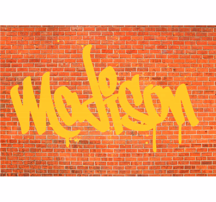 Graffiti textkonst Fototapeter Urban konst - Tenstickers