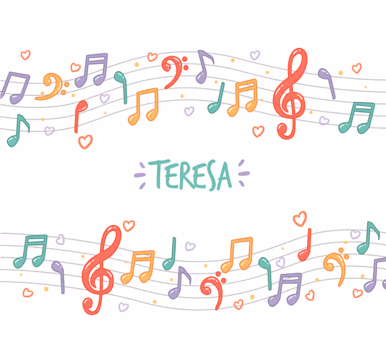 Personlig musik tema anpassade fototapeter - Tenstickers