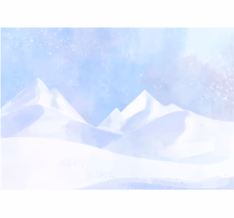 Snötäckta bergstoppar Fototapeter Fjäll - Tenstickers