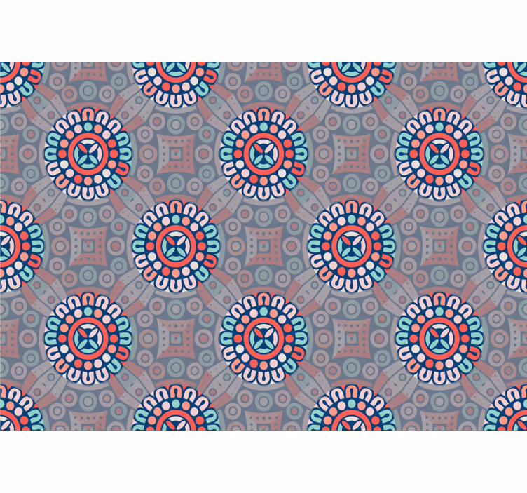 Bakgrund med mandalas mandala fototapeta - Tenstickers