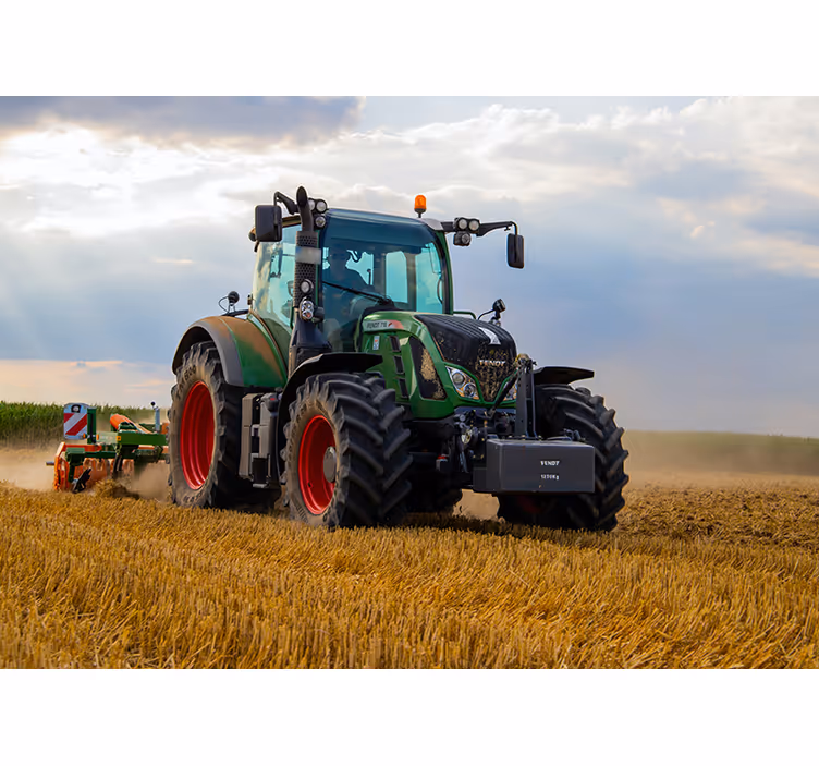 Traktor liggande fordon foto tapet - Tenstickers