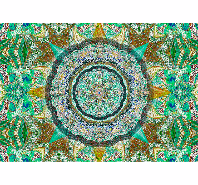 Komplext mandalaarrangemang Fototapeter Mandala - Tenstickers