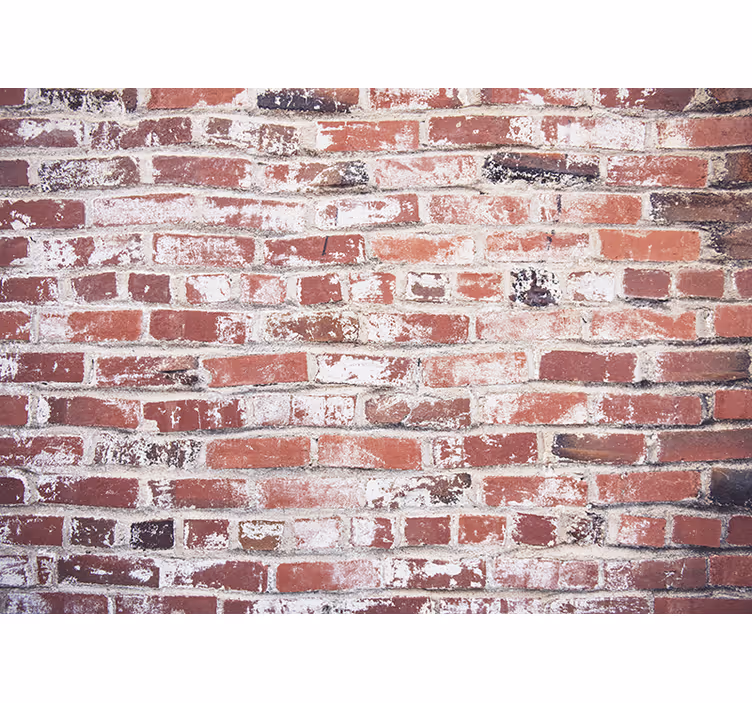 Gammal tegelvägg fototapeta - Tenstickers