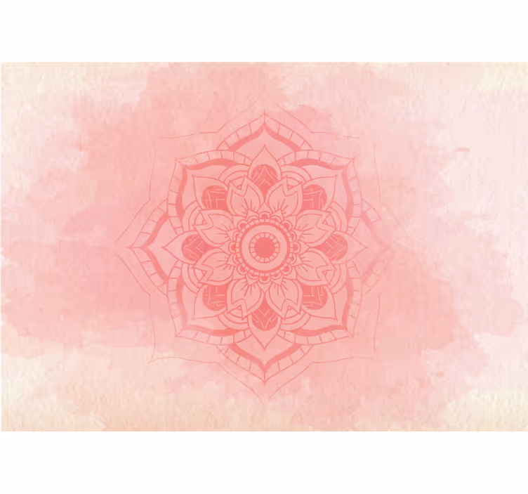 Mandala lotusrosa fototapeta - Tenstickers