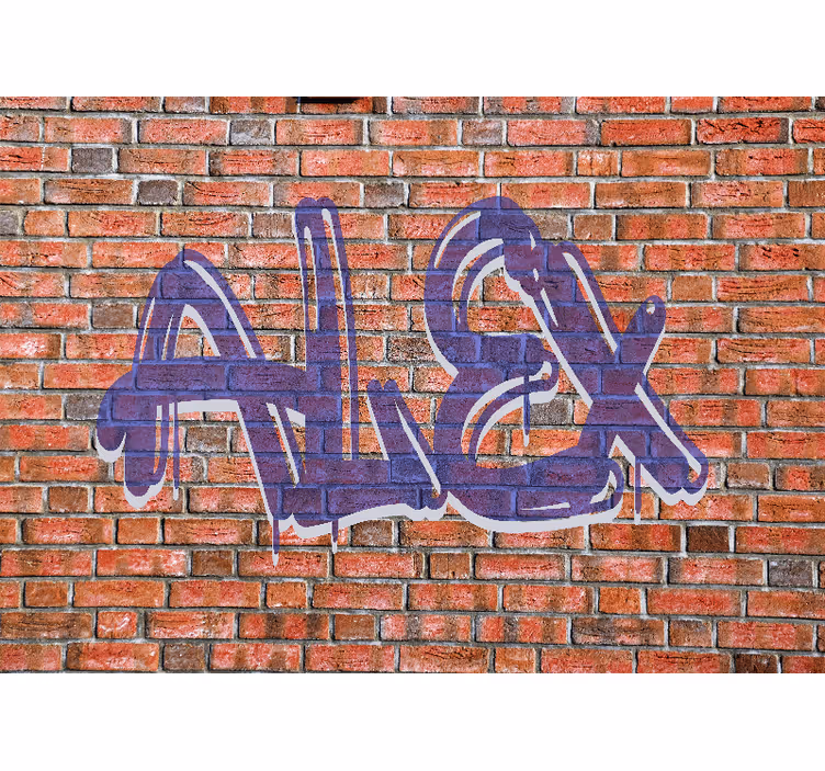 Graffiti namnkonst Fototapeter Urban konst - Tenstickers