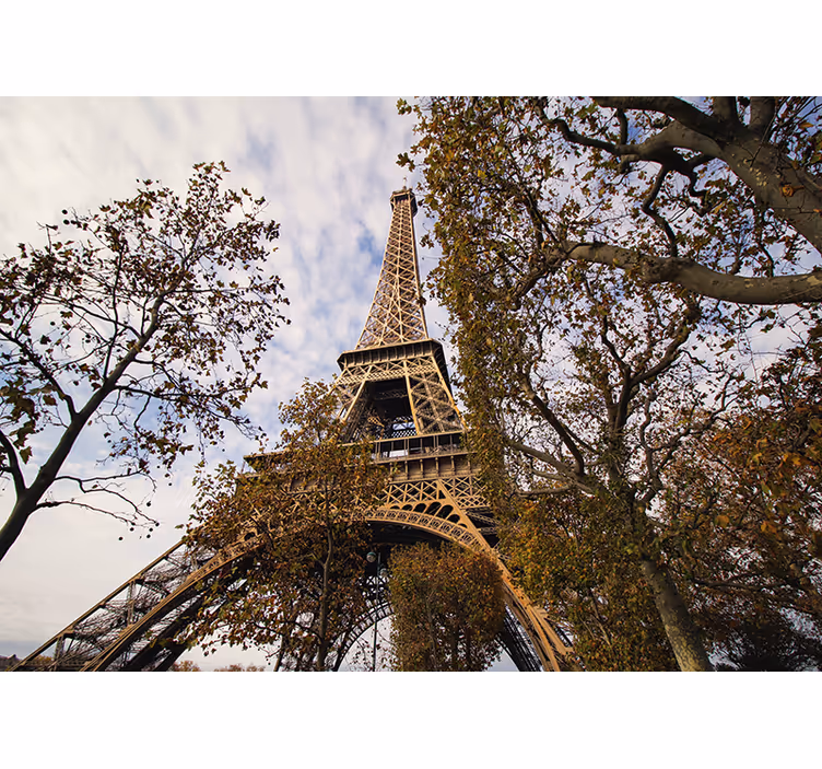 Fototapeter paris eiffeltornets natursköna vy - Tenstickers