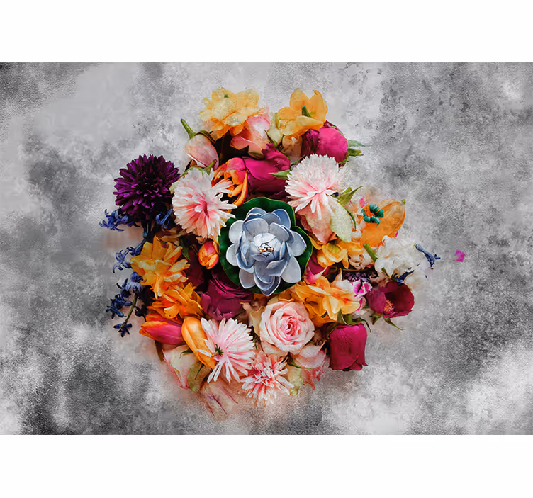 Blommor i vas fototapeta - Tenstickers