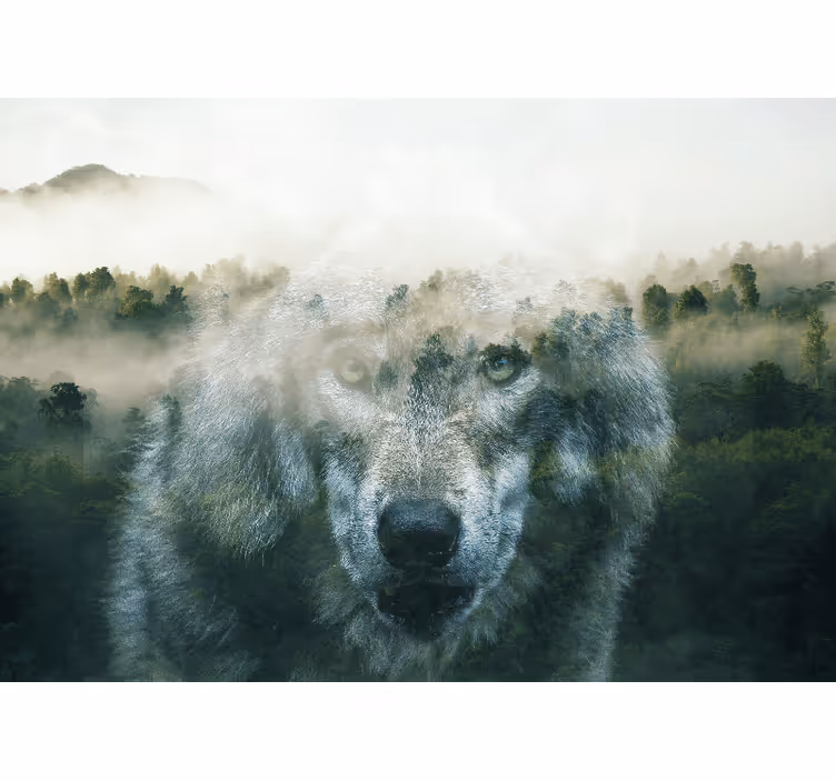 Varg själ natur fototapeta - Tenstickers