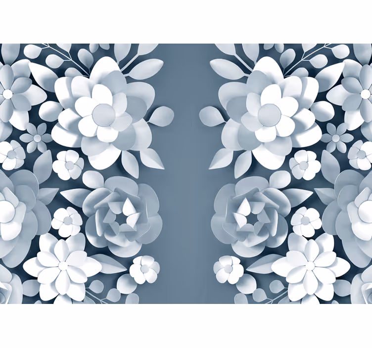 Fototapeter blommor eleganta botaniska motiv - Tenstickers