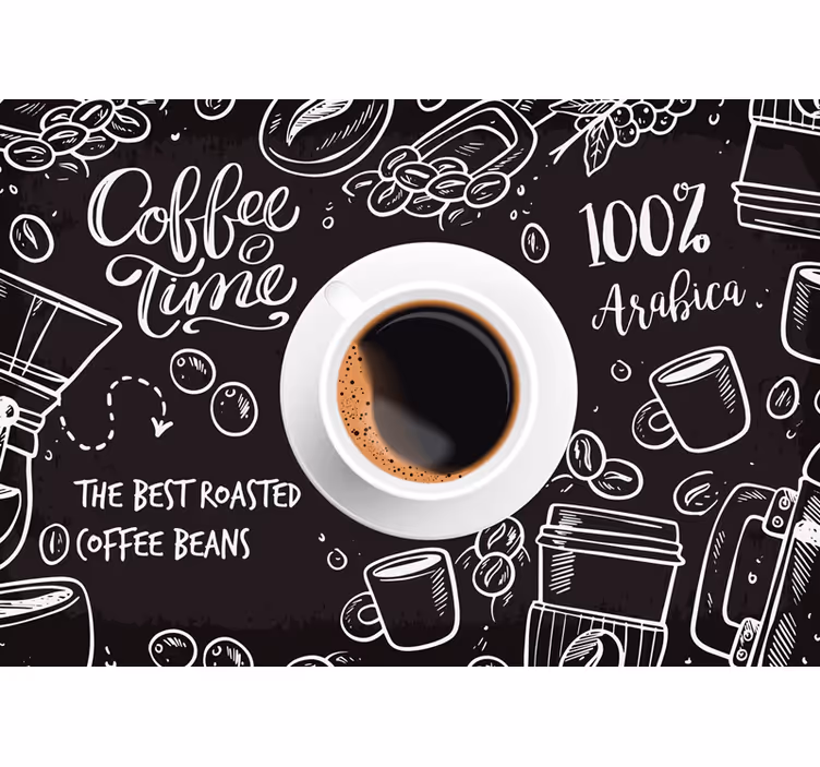 fototapeta för kaffetidbilder - Tenstickers