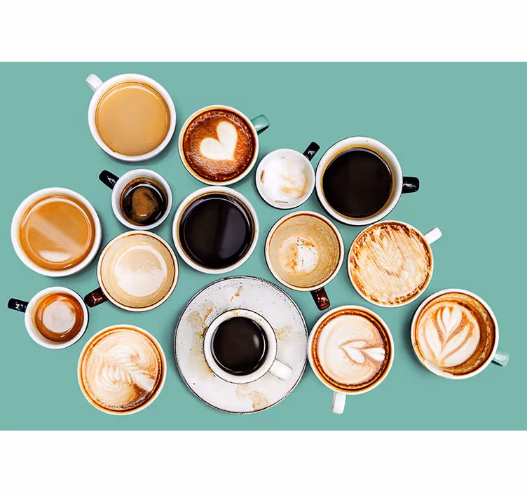 Fototapeter fraser kaffe koppar kollektion - Tenstickers