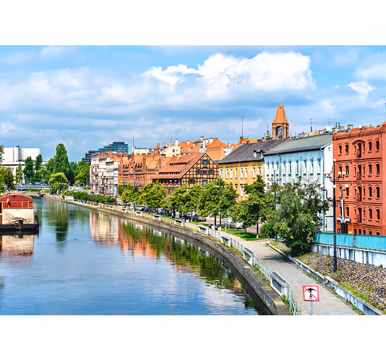 Fototapeter städer och länder arv stadslandskap refleksion - Tenstickers