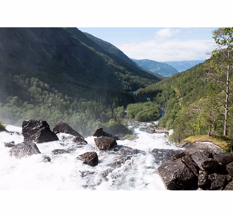 Norska landskapet natur tapet - Tenstickers