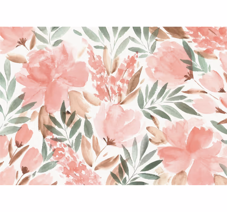 Fototapeter blommor floral elegans design - Tenstickers