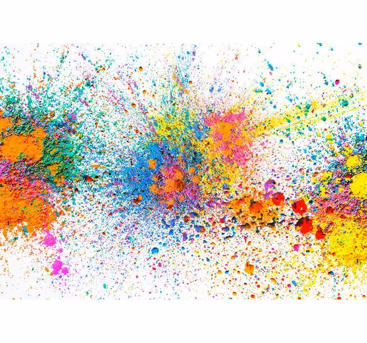 Livlig färgexplosion Fototapeter abstrakt - Tenstickers