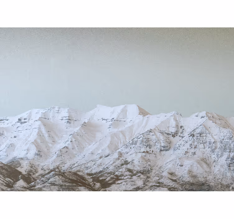 Snöigt landskap Fototapeter Fjäll - Tenstickers
