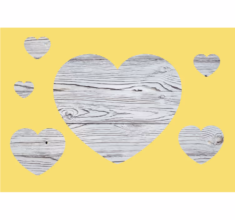 Pantone trä hjärtan romantisk tapet foto - Tenstickers