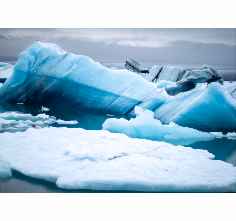 Fototapeter fjäll glaciära isformationer - Tenstickers