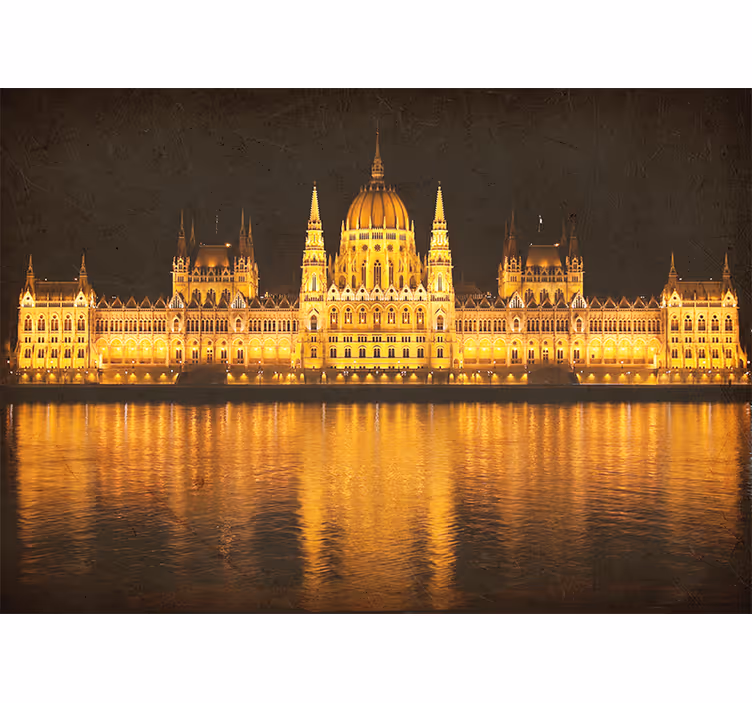 Fototapeter Övriga städer och länder budapest nattvy - Tenstickers