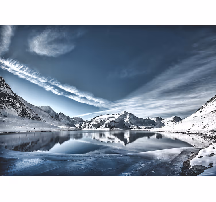 Majestätiska glaciala landskap Fototapeter Fjäll - Tenstickers