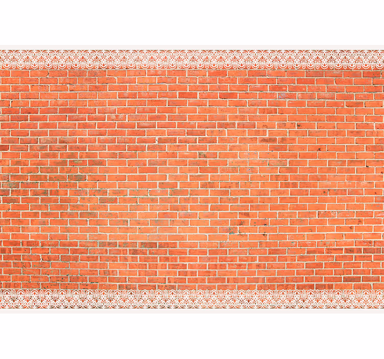 Rustik bakgrund Fototapeter Tegelstenar - Tenstickers