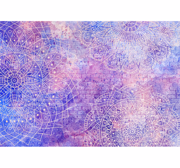 Fototapeter mandala invecklade mandala mönster - Tenstickers
