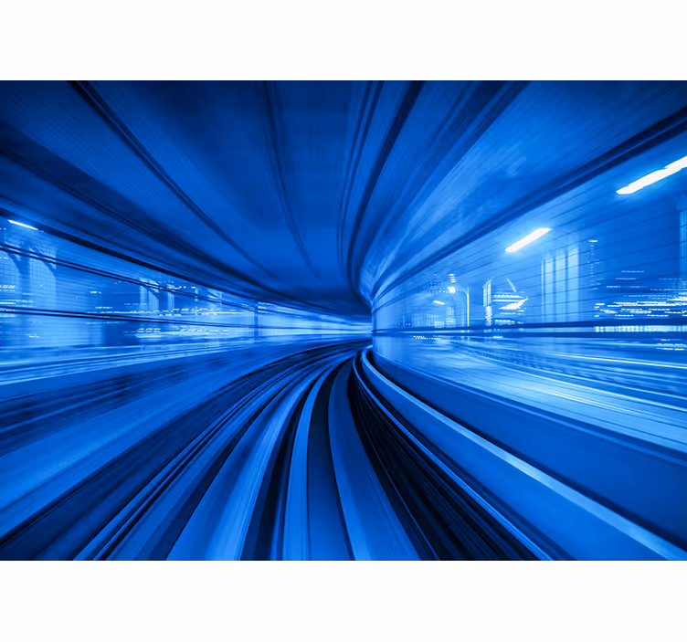 Fototapeter fordon dynamisk tunnelrörelse - Tenstickers