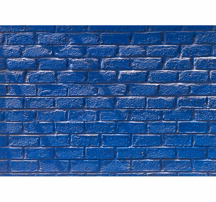 Fototapeter tegelstenar texturerad azurytan - Tenstickers