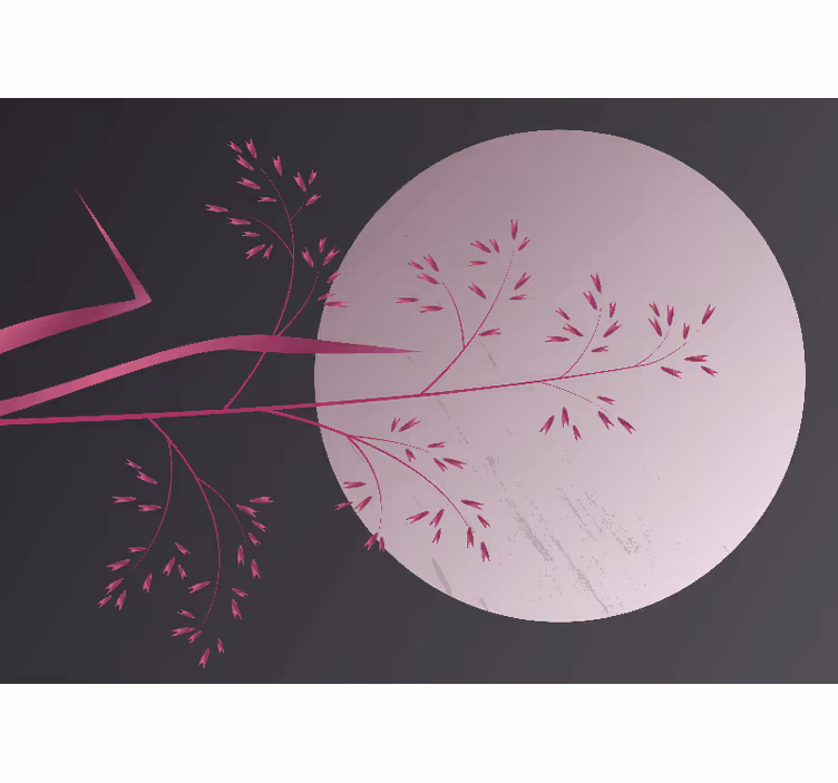 Vacker design av japanska blommor fototapeta - Tenstickers