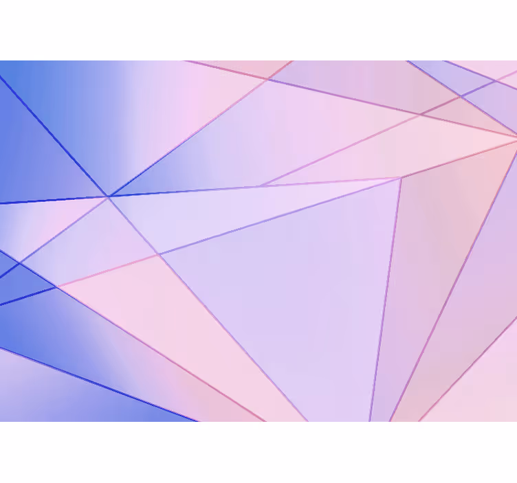 Fototapeter abstrakt geometrisk färglek - Tenstickers