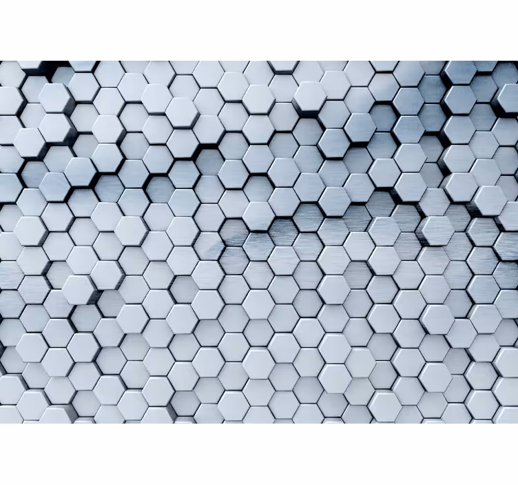 Hexagonmönsterdesign Fototapeter Textur och mönster - Tenstickers