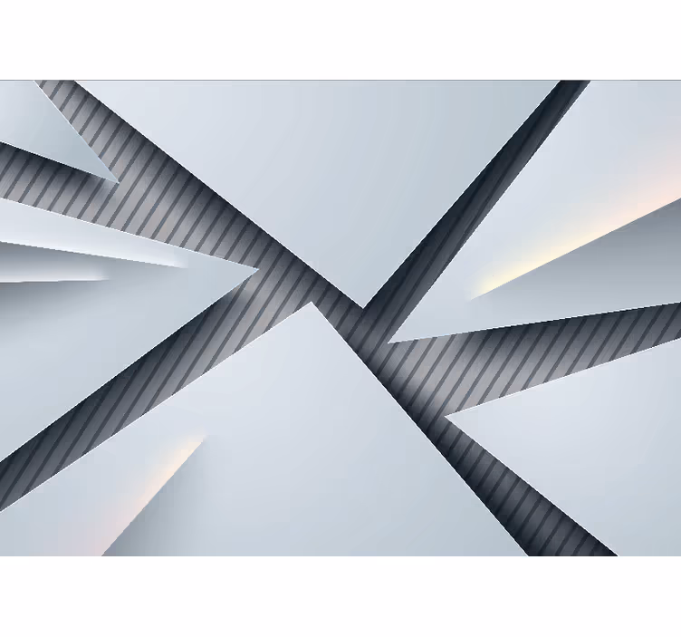 Fototapeter abstrakt geometriska lagerformer - Tenstickers