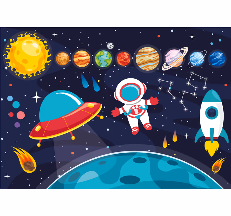 Fototapeter fantasi kosmisk Äventyr koncept - Tenstickers