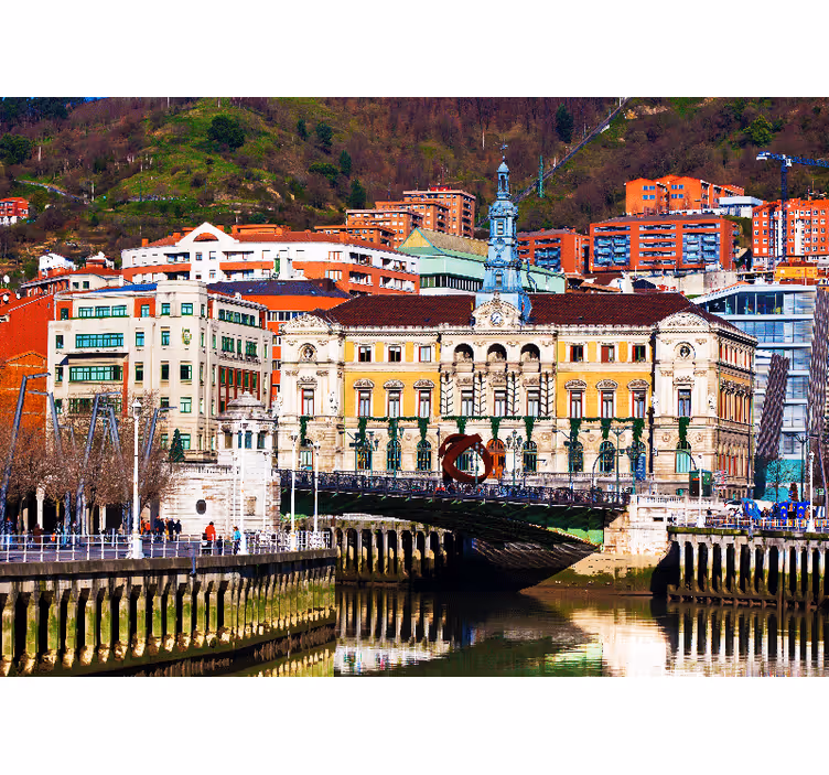 Fototapeter madrid historisk bilbao arkitektur - Tenstickers
