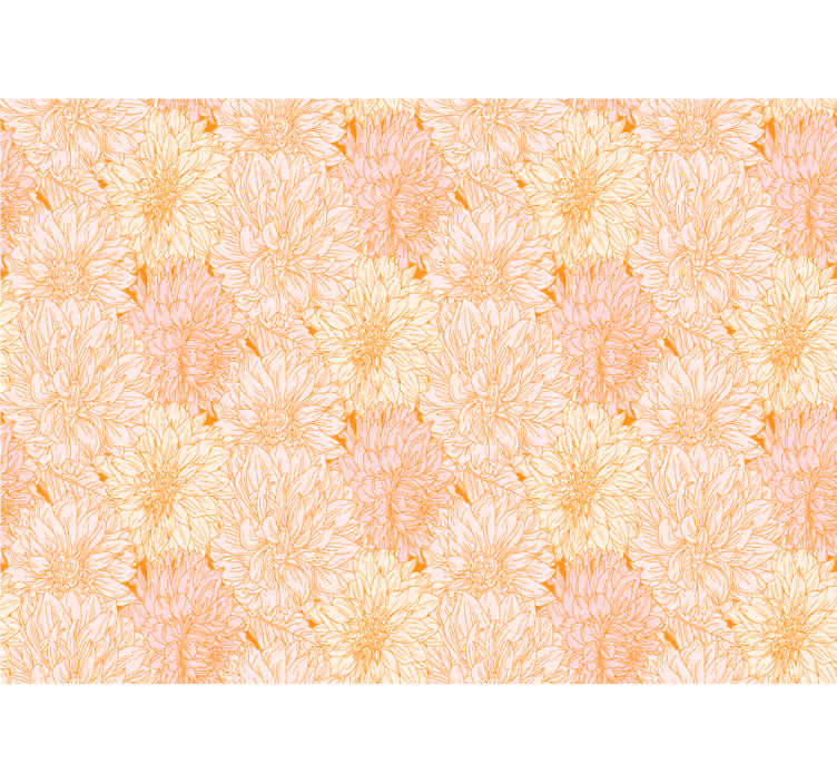 Massor av vita dahlior textur blomma fototapet - Tenstickers