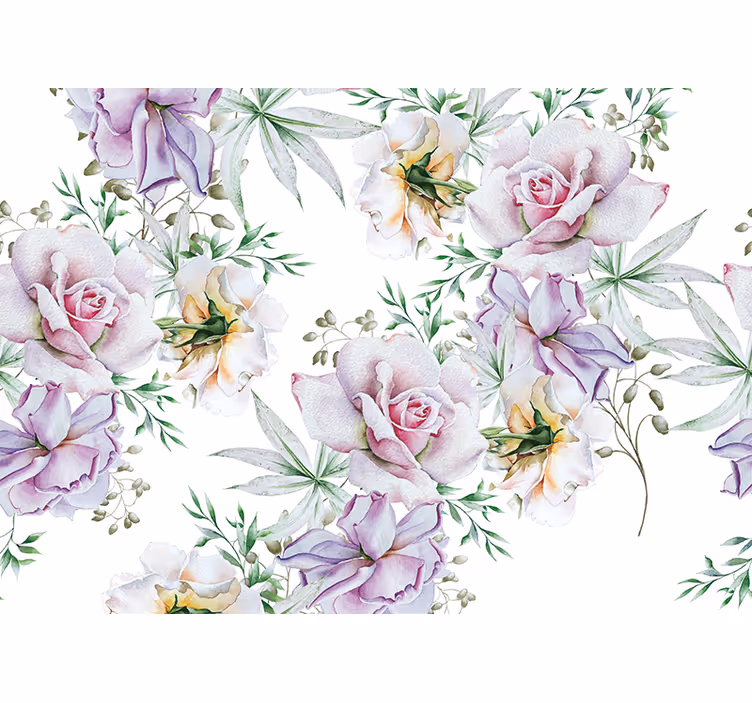 Vackert blomsterarrangemang Fototapeter Blommor - Tenstickers