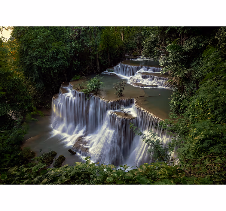 Lugn vattenfall reträtt Fototapeter Natur - Tenstickers