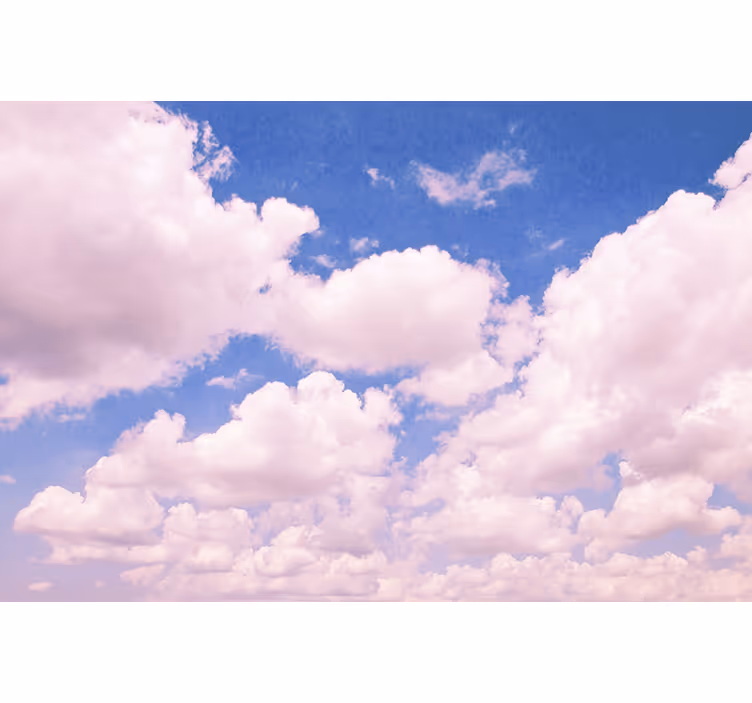 Fluffiga rosa moln Fototapeter Sky - Tenstickers