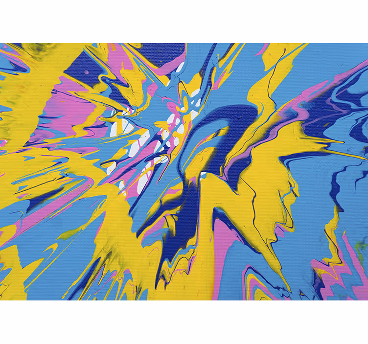 Fototapeter abstrakt dynamisk färgexplosion - Tenstickers