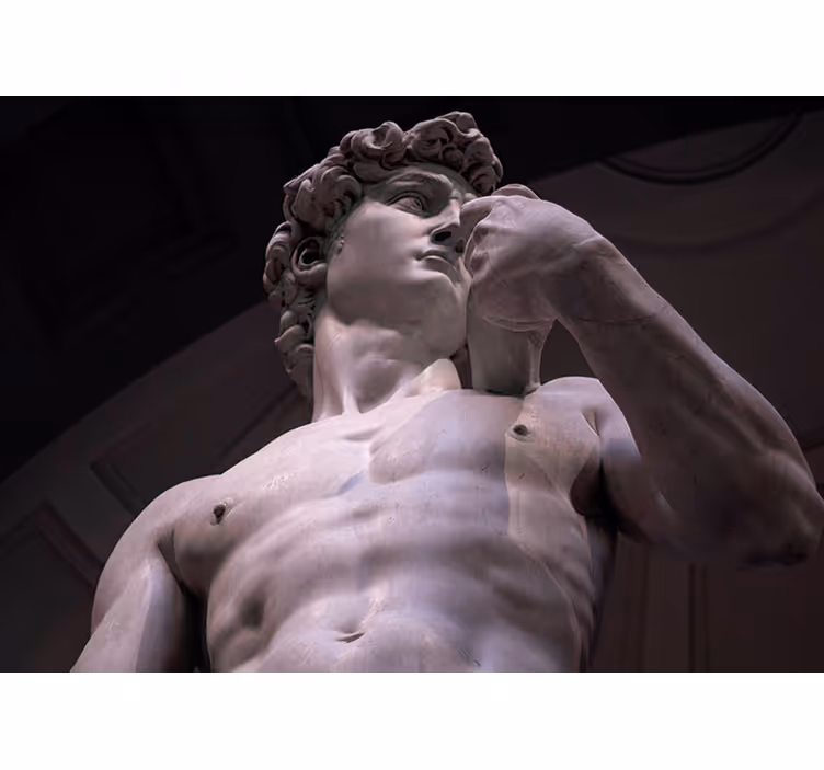 Fototapeter klassisk konst michelangelos marmorfigur - Tenstickers