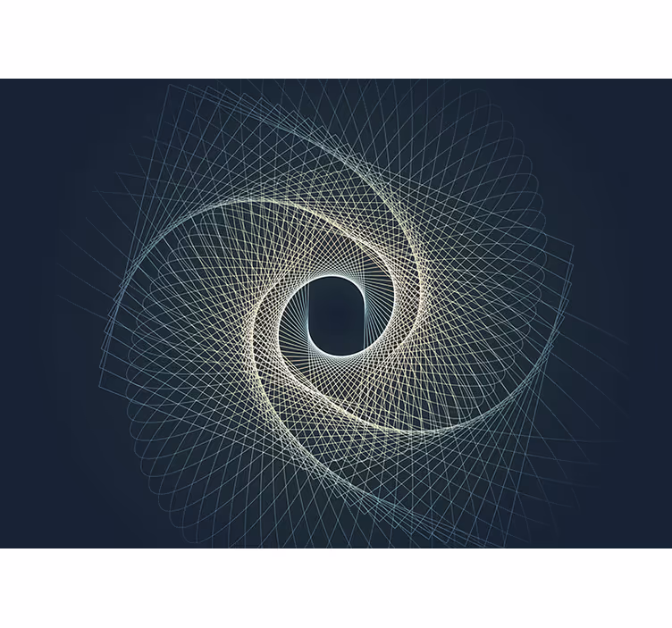 Fototapeter abstrakt spiral geometriskt mönster - Tenstickers