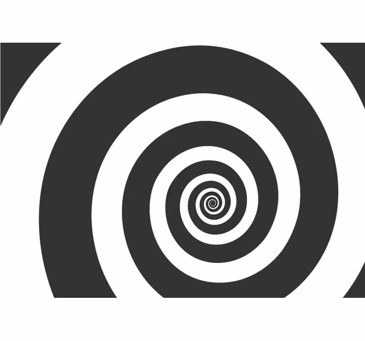 Fototapeter abstrakt spiral illusion design - Tenstickers
