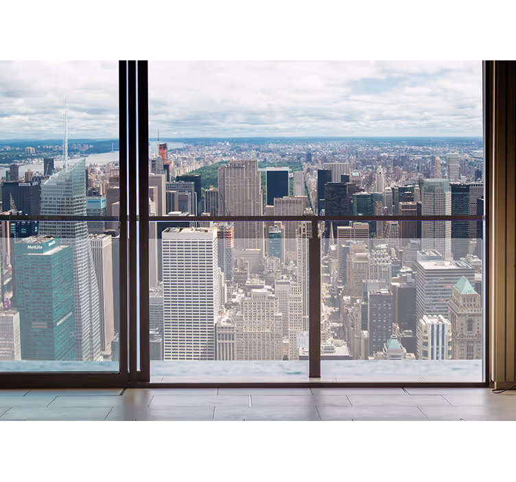 Fototapeter städer och länder new yorks skyline - Tenstickers